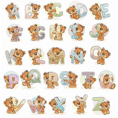 Afbeelding van Luca S Alphabet borduren (pakket) B1201