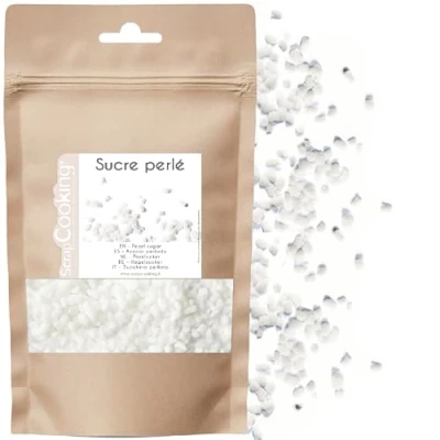 Image de SCRAP COOKING Pot de Sucre Perlé 130 g Décoration Chouquettes, Gaufres, Brioches 4555