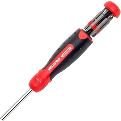 Afbeelding van Schroevendraaier Megapro Ratcheting met 13 bits zwart