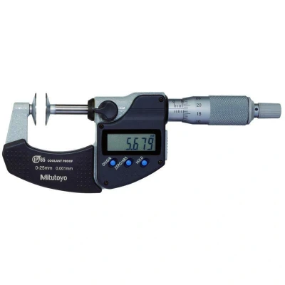 Afbeelding van MITUTOYO 323 250 30 Digimatic schroefmaat met schotelbekken 0 25mm