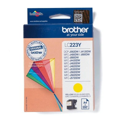 Afbeelding van Brother LC 223 Inktcartridge Geel