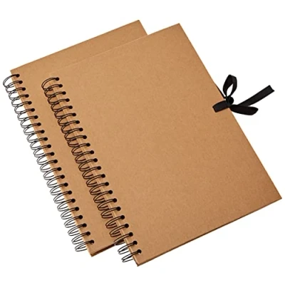 Afbeelding van Artemio Fotoalbum voor scrapbooking, spiraalbinding, A4, kraftpapier, 23,5 x 3 30,5 cm