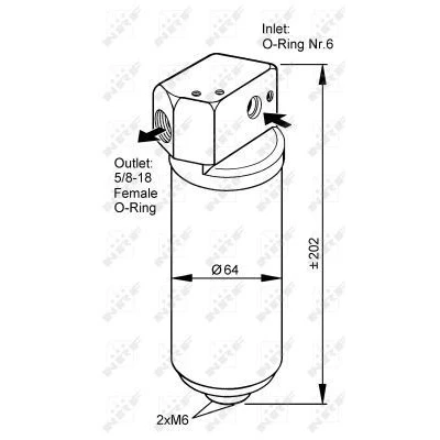 Afbeelding van NRF 33087 Filter Droger Aluminium