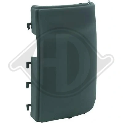 Afbeelding van DIEDERICHS 2272066 Plaat, bumper Rechts achter VOLKSWAGEN: Transporter 5, 5 Bus