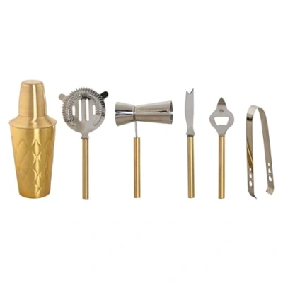 Afbeelding van Cocktail Set Home ESPRIT Gouden Roestvrij staal 22 x 21 cm