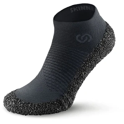 Afbeelding van Skinners 2.0 Anthracite Unisex minimalistische blote voetschoenen voor dames en heren barefoot sokken/hoes mannen vrouwe