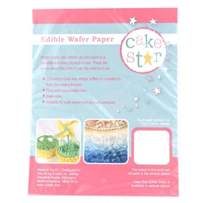 Afbeelding van Cake Star Edible Wafer Rice Paper Wit
