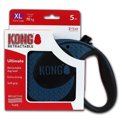 Afbeelding van Kong Retractable Leash Ultimate 5m Blue Extra Large