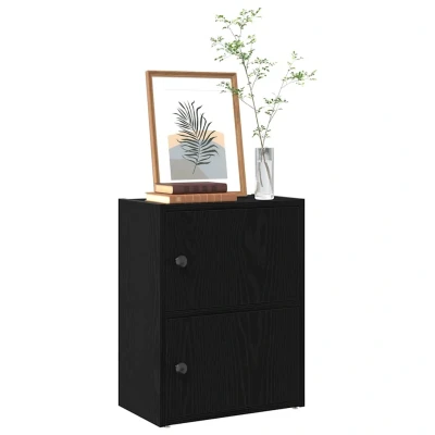 Afbeelding van vidaXL Boekenkast 40x24x52 cm bewerkt hout zwart eikenkleurig