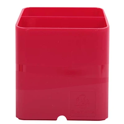 Afbeelding van Exacompta Ref. 67784D doos met 10 pennenkoppen PEN CUBE Iderama 2 vakken in verschillende maten en hoogtes afmetingen: 7,4 x 9,3 cm kleur: framboos