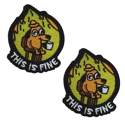 Afbeelding van Dit is een goede set van 2 grappige sarcastische hondenpatches tactisch militair moreel embleem voor kleding, rugzak, uniform, vest, militair, tactisch, outdoor