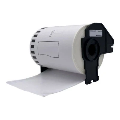 Afbeelding van Huismerk Brother DK 22243 Etiket Zwart op wit (102 mm)