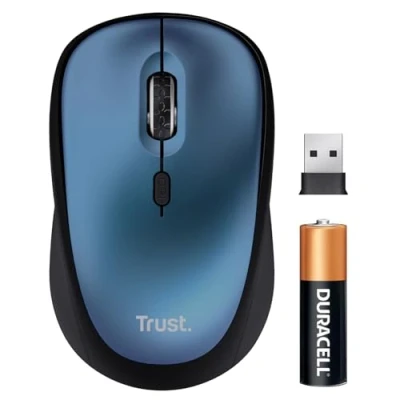 Afbeelding van Trust YVI+ draadloze muis Eco, blauw