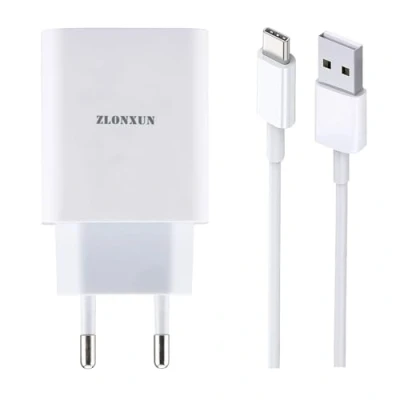 Afbeelding van Snellader voor Huawei P40 P30 P20 Lite Pro P50 P10 P9 Plus, Mate 10 20 20X 9, Honor 10/20/View 20/9X/G9/8. met USB C kabel 1 m