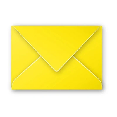 Afbeelding van Clairefontaine 5560C, verpakking met 20 enveloppen, formaat 7,5 x 10 cm, 120 g/m², kleur: zonnegeel, uitnodiging voor evenementen en overeenkomst, Pollen serie, glad papier van hoge kwaliteit