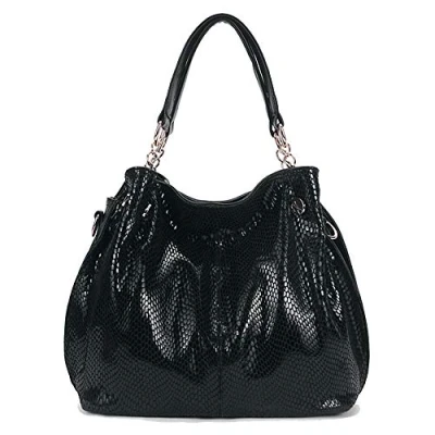Afbeelding van Kris Anna Hobo schoudertas voor dames, zwart., Schoudertassen
