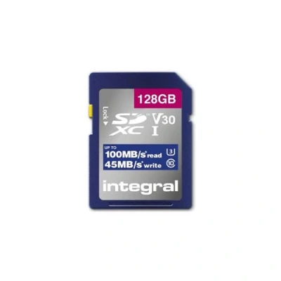 Image de Integral Carte mémoire flash 128 Go Video Class V30 / UHS I U3 Class10 SDXC