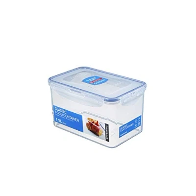 Afbeelding van Lock &amp; Basic Vershouddoos 1,9 Liter Transparant Blauw Vershouddozen