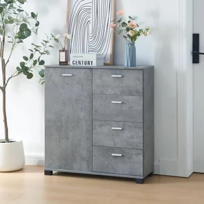Afbeelding van Halmeubel Döbritz 84x80x28 cm betonkleurig