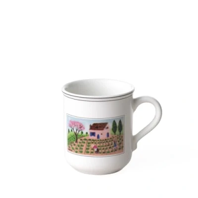 Afbeelding van Villeroy &amp; Boch 10 2337 4871 mok met handvat, 0,3 l, porselein, rood, 32,2 x 21,5 11,7 cm, 1