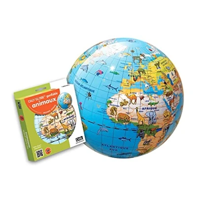 Image de Jeu d&#039;éveil Trousselier Globe Terrestre Gonflable Animaux 30 cm