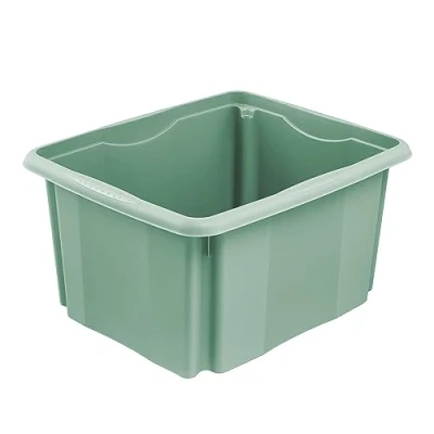 Afbeelding van keeeper Opbergdoos met draai /stapelsysteem, 41 x 34,5 22 cm, 24 liter, Emil, Nordic Green