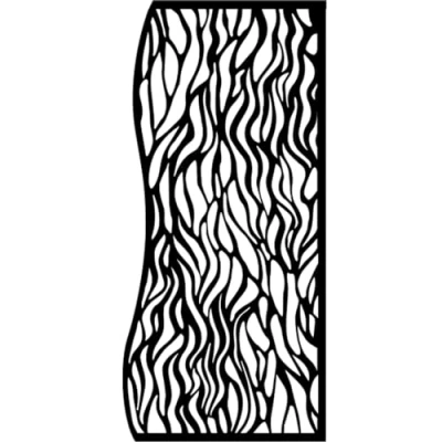 Afbeelding van Dik sjabloon 12 x 25 cm Sea Land Waves