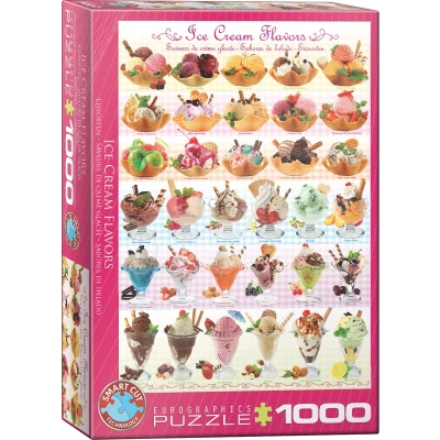 Afbeelding van Eurographics Ice Cream Flavours 1000pcs Legpuzzel 1000 stuk(s) Eten &amp; drinken