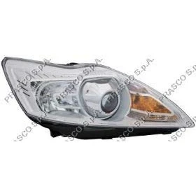 Afbeelding van PRASCO FD4264933 Koplampen rechts H1, D1S chroom Met regelmotor voor LWR FORD: FOCUS 2, 2 Kombi, Cabriolet