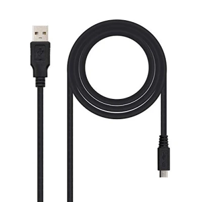 Afbeelding van Nano Cable 10.01.0501 USB 2.0 naar Micro kabel, stekker stekker, zwart, 1,8 m