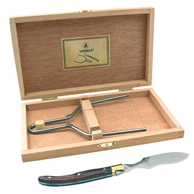 Afbeelding van LAGUIOLE Foie Gras set met lier en mes in geschenkdoos