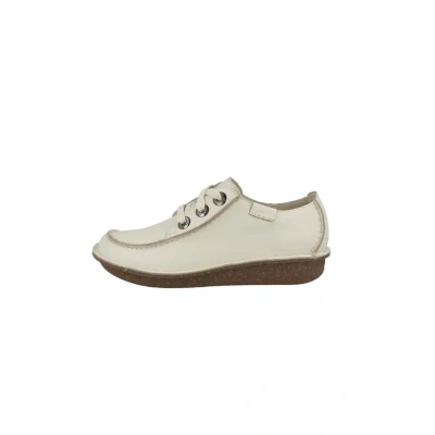Afbeelding van Clarks Funny Dream Oxford stof voor dames, Crème leer