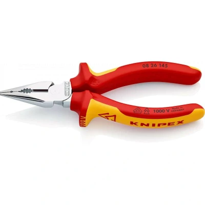 Image de KNIPEX 08 26 145 SB pince combinée pointue isolée avec branches multi composants, testée VDE, chromée mm