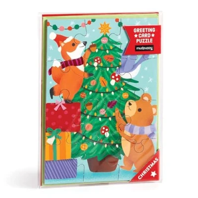 Afbeelding van Puzzle Greeting Card Christmas Critters