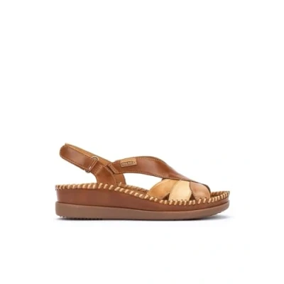Afbeelding van Pikolinos Cadaques Sandalen met sleehak, Dames, Maat: 42, Brown Leer