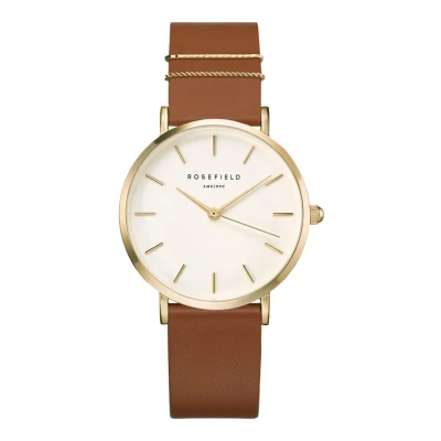 Afbeelding van Rosefield dames The West Village horloge WWCG W86 in de kleur Bruin