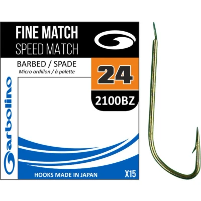 Afbeelding van Garbolino Fine Match Speed Barbed Spade (15 pcs) Maat : 14
