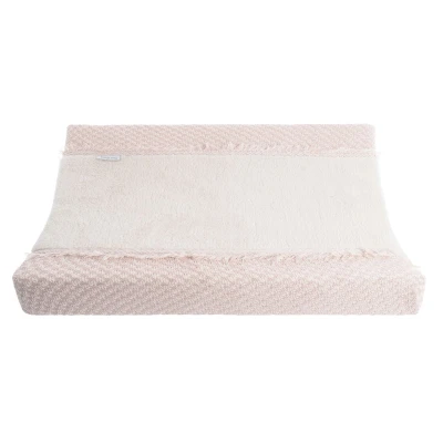 Afbeelding van Baby&#039;s Only Aankleedkussenhoes Happiness Oud Roze /Ecru