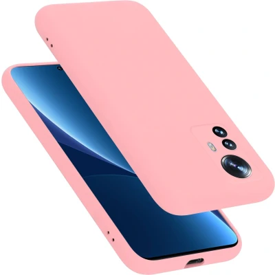 Afbeelding van Cadorabo Hoesje geschikt voor Xiaomi 12 PRO in LIQUID ROZE Beschermhoes gemaakt van flexibel TPU silicone Case Cover