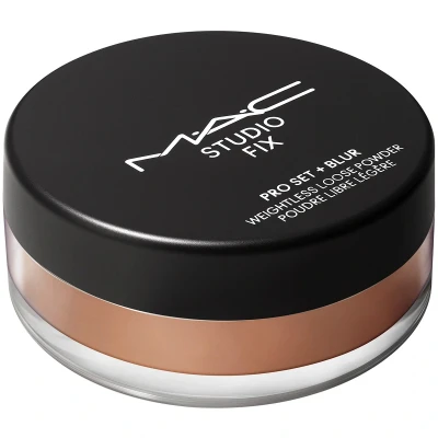 Afbeelding van M·A·C Studio Fix Pro Set + Blur Weightless Loose Powder Losse Poeder Deep Dark 6,5 Gram