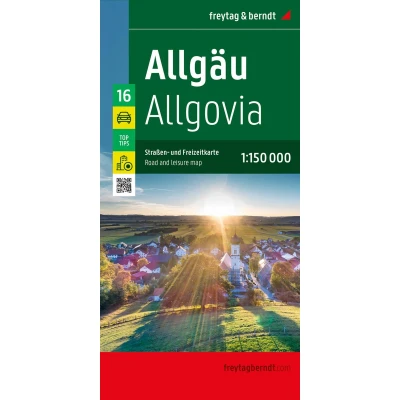 Afbeelding van Freytag &amp; Berndt Allgäu Vrijetijds En Wegenkaart Kleurloos Reisboeken Kaarten