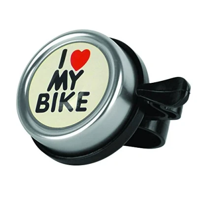 Afbeelding van Dresco Fietsbel I Love My Bike Chroom 5250107