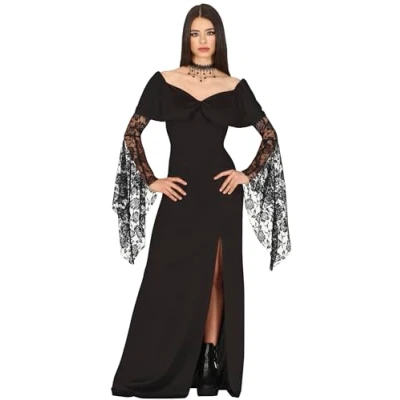 Afbeelding van Guirca Horror Films Kostuum Mother Of Goth Darcy Darkness Vrouw Zwart Maat 176 Carnavalskleding Verkleedkleding