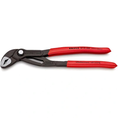 Image de KNIPEX 87 01 250 Cobra Pince à pompe eau High tech avec revêtement plastique antidérapant gris atramentisé mm