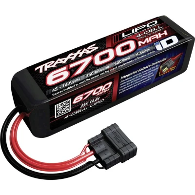 Afbeelding van Traxxas LiPo accupack 14.8 V 6700 mAh Aantal cellen: 4 25 C Softcase iD