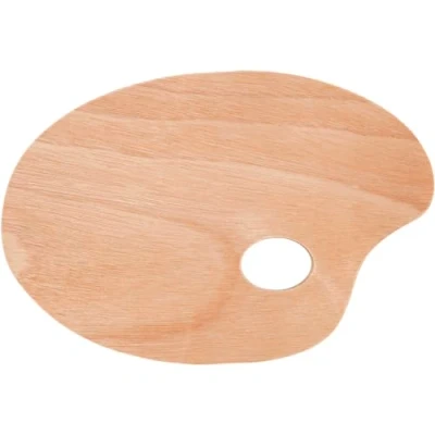Afbeelding van Creotime Verfpalet 20 X 30 Cm Ovaal Hout Naturel