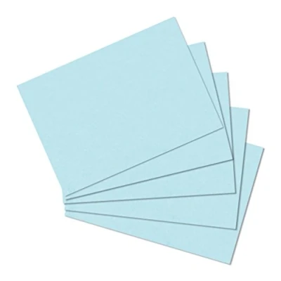 Image de Herlitz fiches bristol, format a6, en blanc, bleu carton, sans bois contenu 100 pièces (10837177)