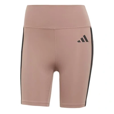 Afbeelding van adidas Performance Optime Essentials 3STRIPES Short Leggings Legging, Dames, Maat: XSx5&quot;, Warm clay/black