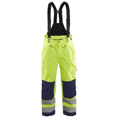 Image de Pantalonà bretelle hardshell jaune marine Blåkläder