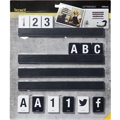 Afbeelding van Letterplank Securit 1 meter incl. set letters,cijfers, symbolen